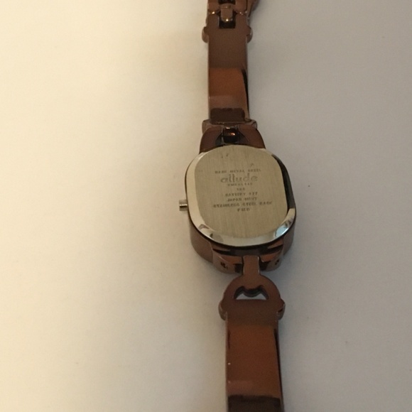 Allude Metal Bezel Japan FMDAL414 135 Watch with Brown Metal Band - Picture 3 of 4